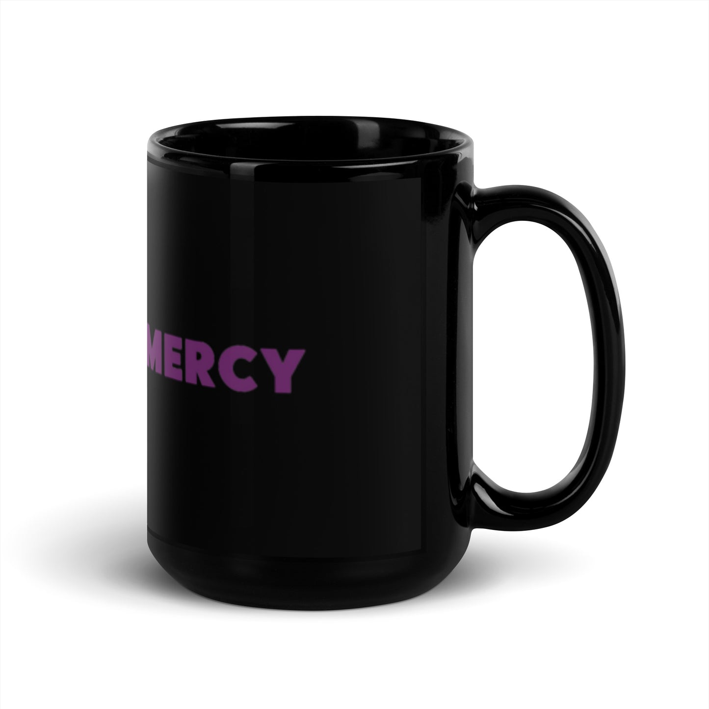 Grace and Mercy (Infinity Symbol) Black Glossy Mug