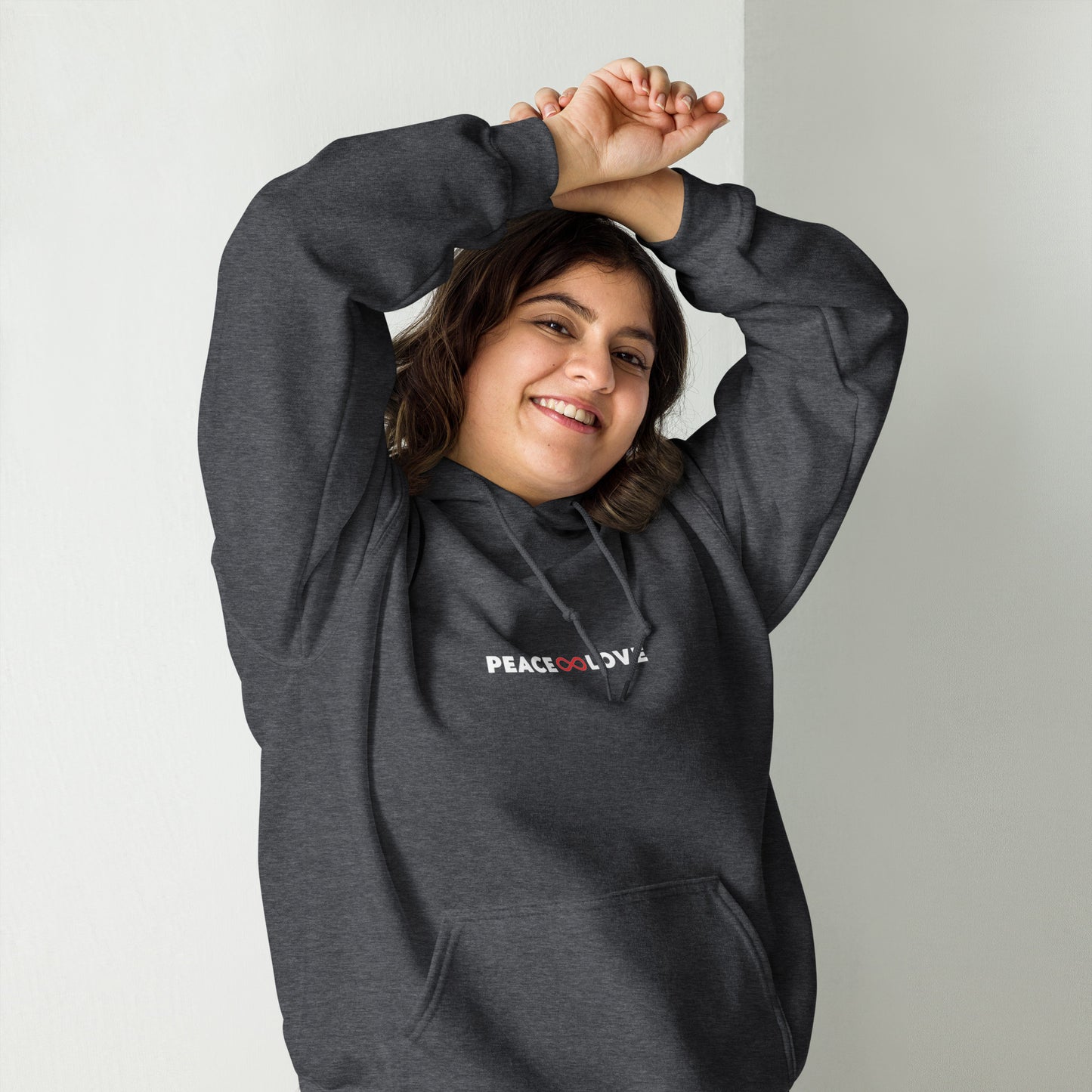 Peace and Love (Infinity Symbol) Unisex Hoodie