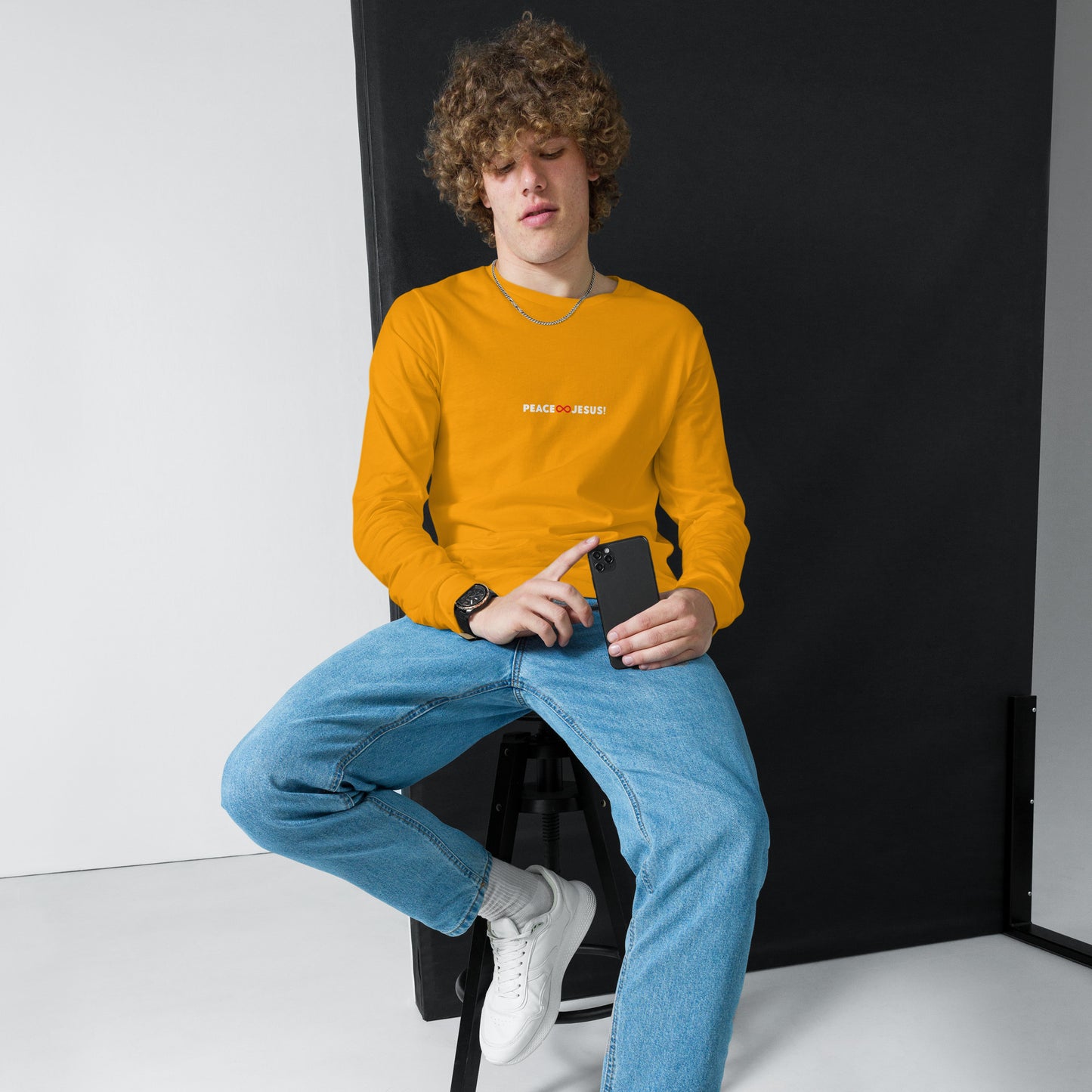 Peace Jesus (w/Infinity Symbol) - Unisex Long Sleeve Tee
