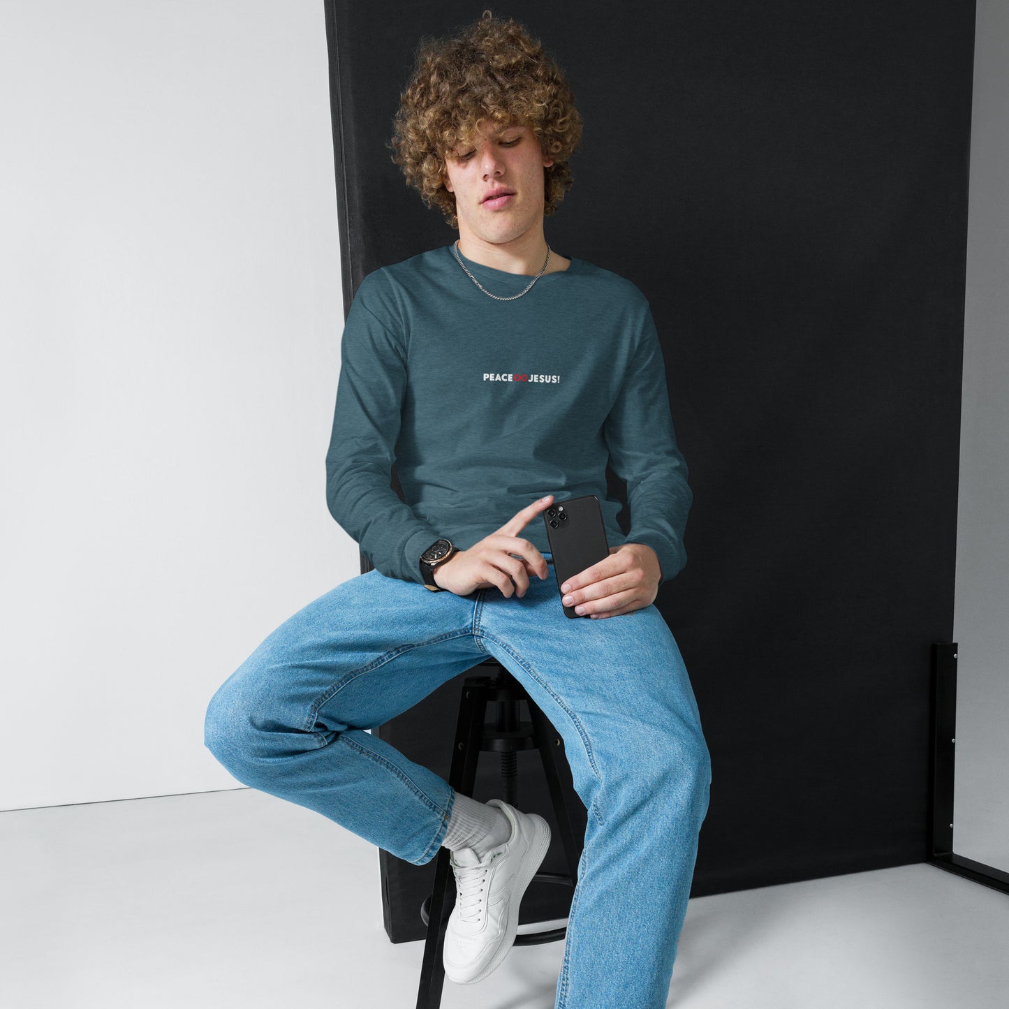 Peace Jesus (w/Infinity Symbol) - Unisex Long Sleeve Tee