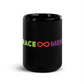 Grace and Mercy (Infinity Symbol) Black Glossy Mug