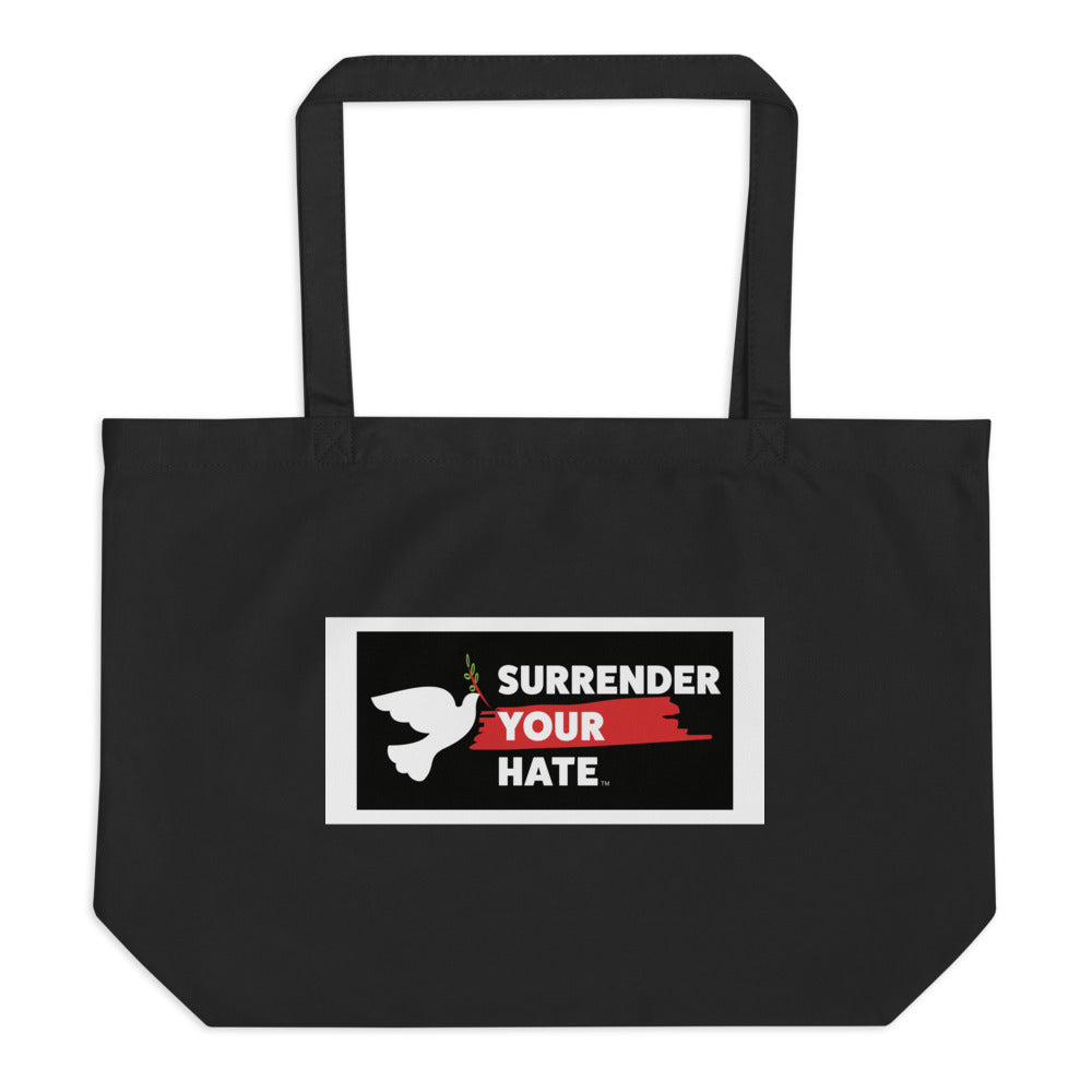 Surrender Your Hate (SYH) Large tote bag